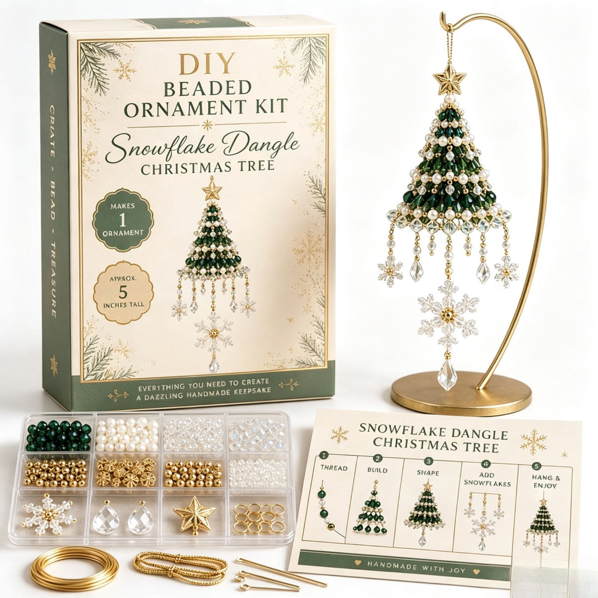 DIY Beaded Christmas Tree Craft Kit Christmas Decorations, 3D Candy Beaded Christmas Tree Craft Kit Christmas Decor, Christmas Crafts for Adults
