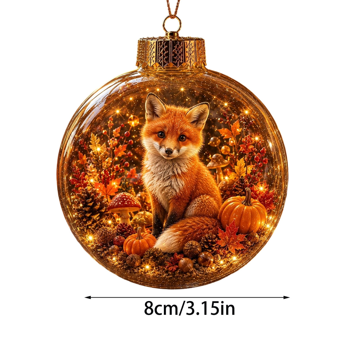 Mivyn Glowing Christmas Story Ornament, 4"Light-Up Mini Holiday Scene with Warm LED Light, Festive Keepsake Gift for Home Christmas Party Decoration,1PCS,