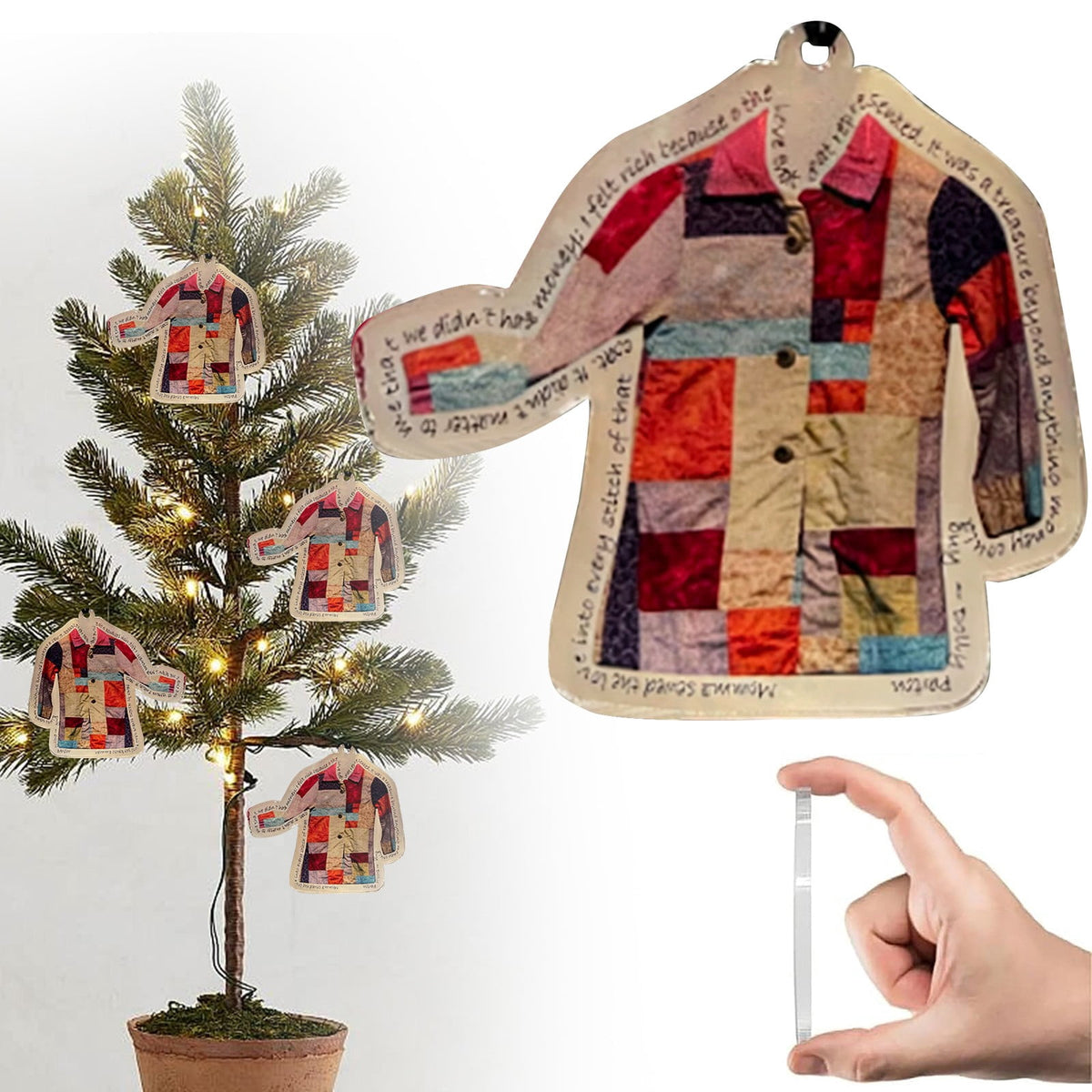 Dolly Memorial Acrylic Christmas Ornament Themed Christmas Ornament for Tree Car Office Home Dolly Themed Xmas Hanging Decor Country Music Holiday Decoration Gift