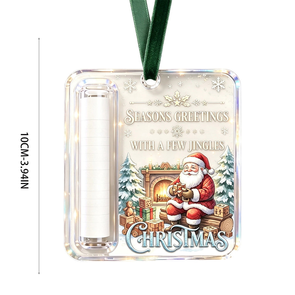 Christmas Cash Gift Stocking Shaped Ornament, Crystal-Clear Cash Holder Ornament with Xmas Stocking Design, Hanging Money Keepsake for Christmas Tree Wreath Garland, Surprise for Family Friends (F)