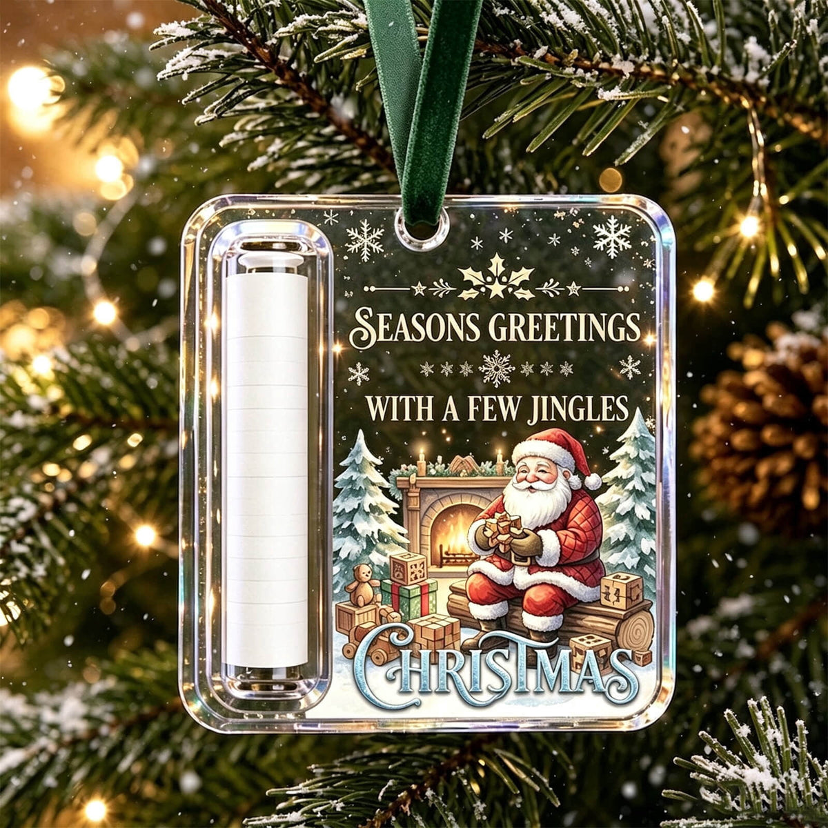Christmas Cash Gift Stocking Shaped Ornament, Crystal-Clear Cash Holder Ornament with Xmas Stocking Design, Hanging Money Keepsake for Christmas Tree Wreath Garland, Surprise for Family Friends (F)