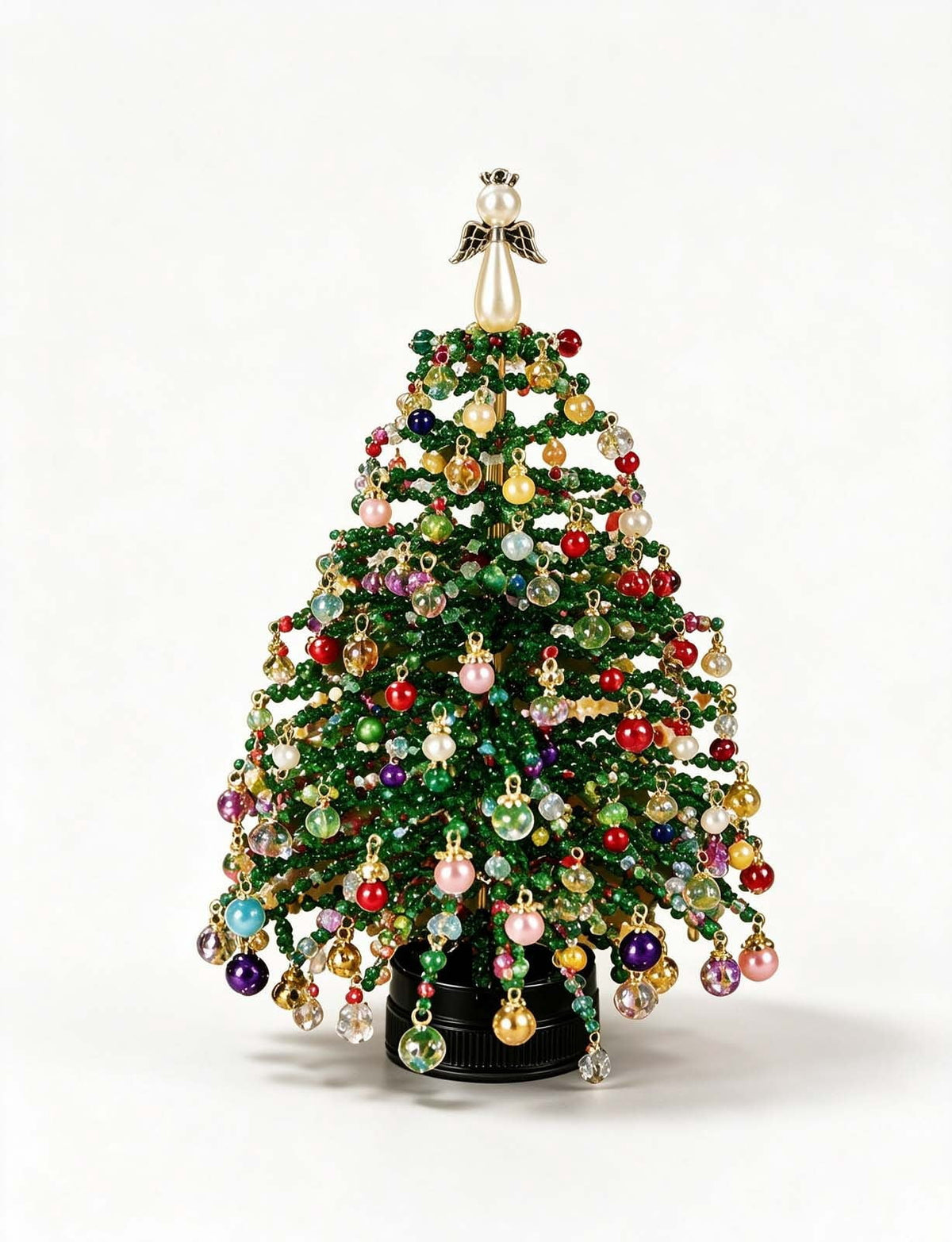 DIY Beaded Christmas Tree Craft Kit Christmas Decorations, 3D Candy Beaded Christmas Tree Craft Kit Christmas Decor, Christmas Crafts for Adults