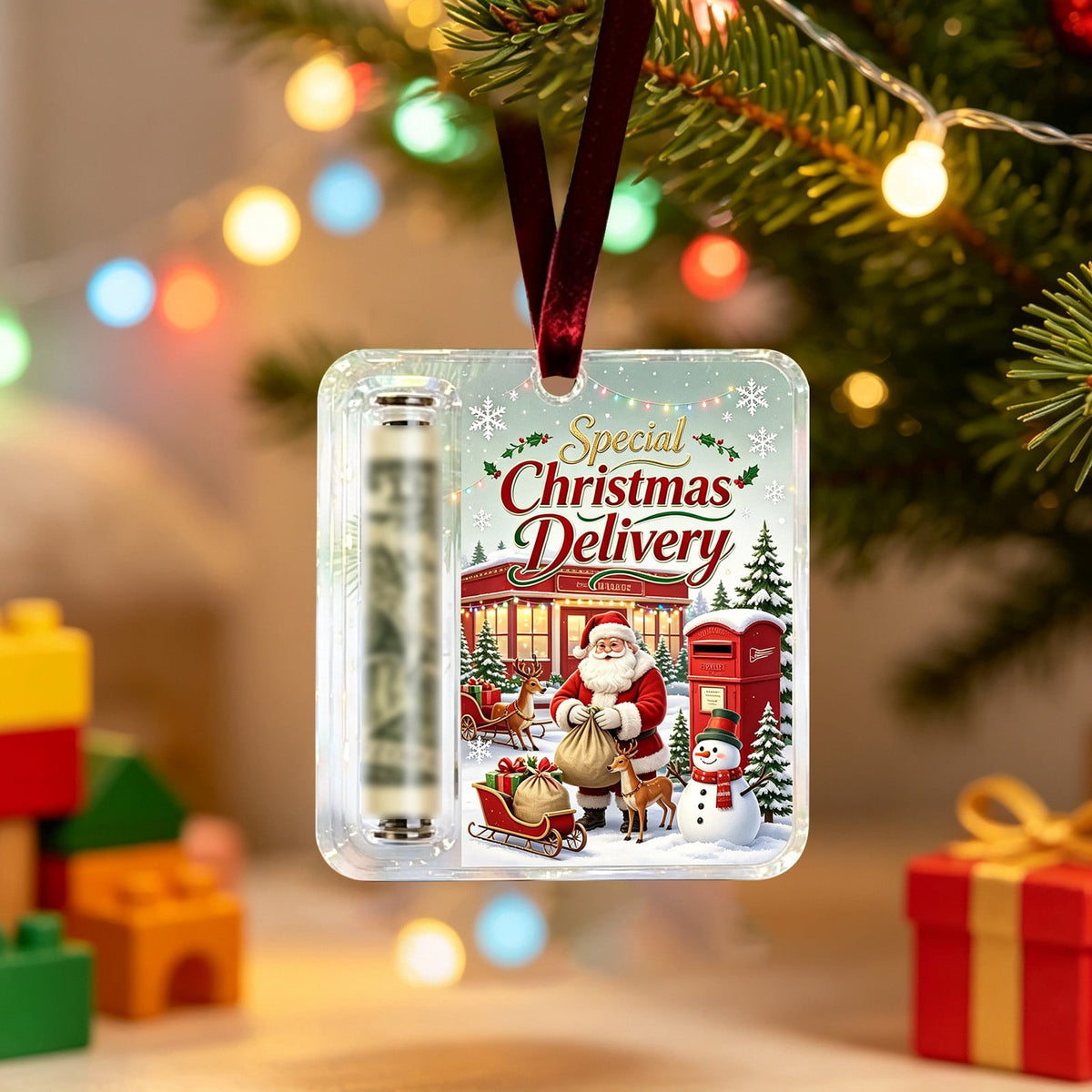 Clearance! Christmas Cash Gift Ornament, Christmas Money Holder for Cash, Christmas Decorations Gift (Merry Christmas)