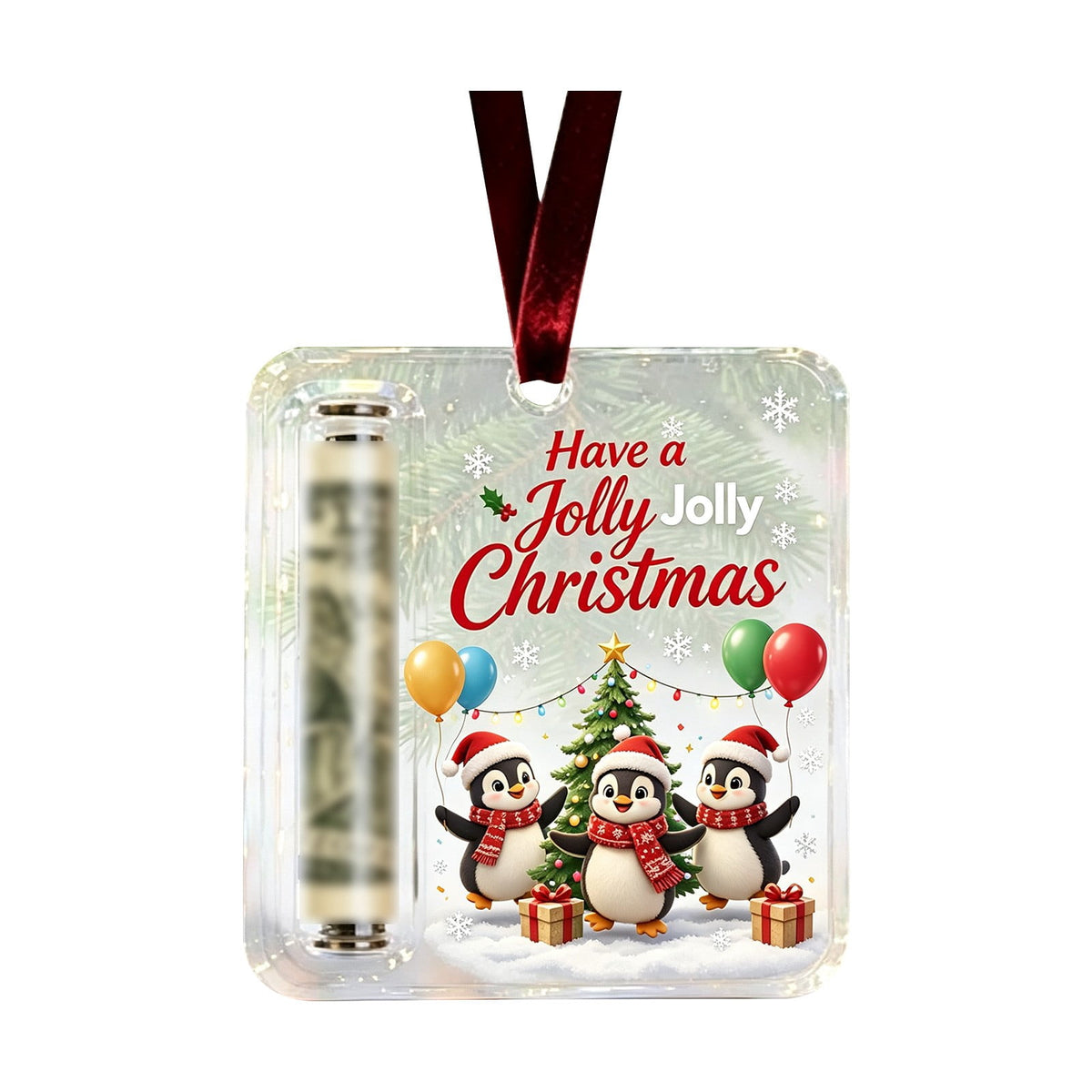Clearance! Christmas Cash Gift Ornament, Christmas Money Holder for Cash, Christmas Decorations Gift (Merry Christmas)