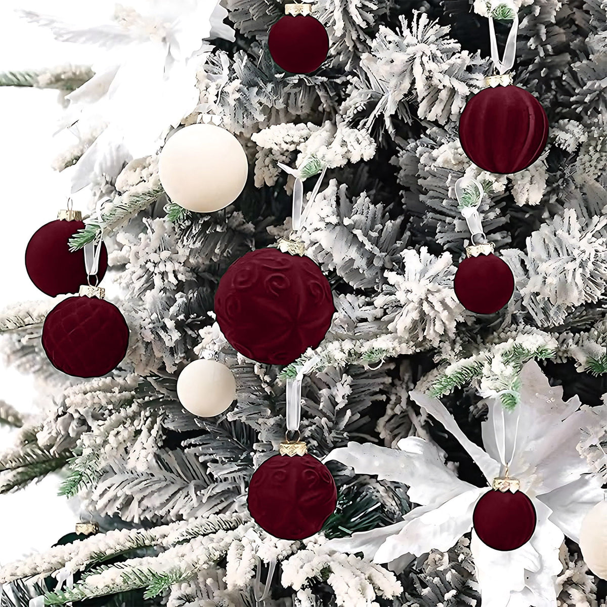Glowing Christmas Scene Ornament Clearance, 3.15 Inch Light Up Mini Holiday Bauble with Warm LED, Xmas Tree Hanging Decor for Window Mantel Shelf