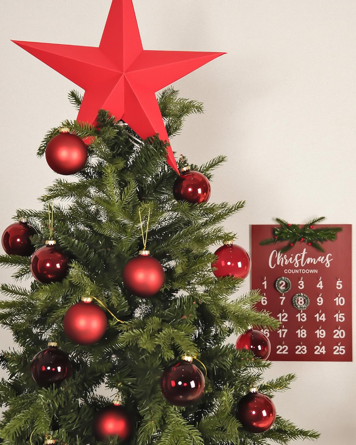 Glass Christmas Ornaments, Hanging Christmas Baubles for Xmas Tree Decoration, Wedding Party Gift