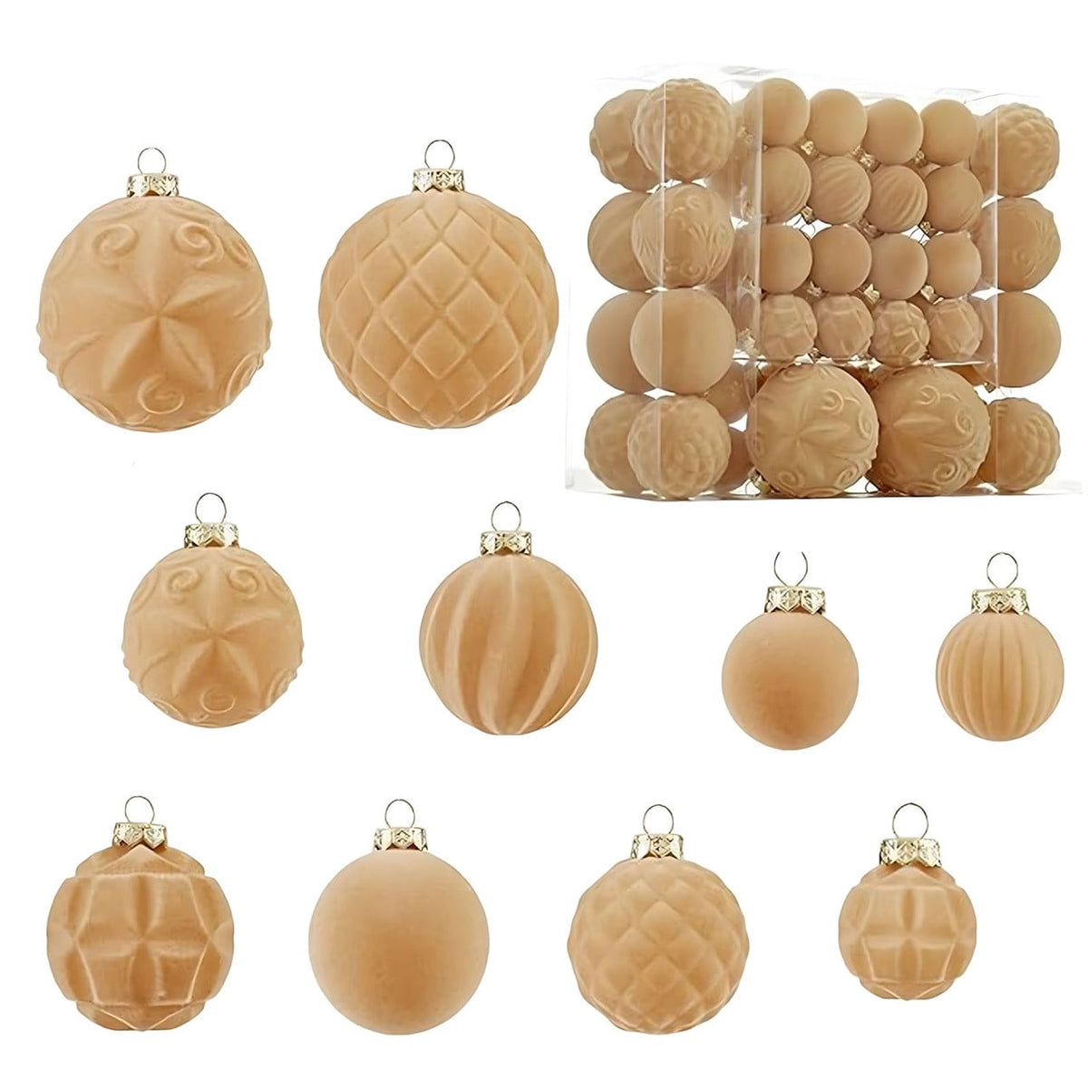 Glowing Christmas Scene Ornament Clearance, 3.15 Inch Light Up Mini Holiday Bauble with Warm LED, Xmas Tree Hanging Decor for Window Mantel Shelf