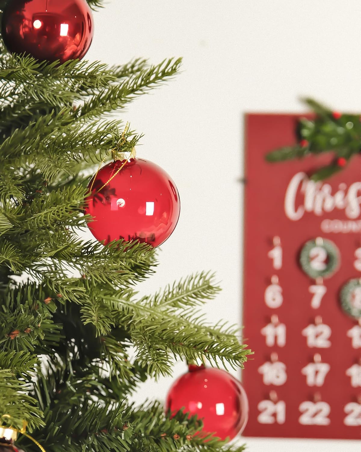 Glass Christmas Ornaments, Hanging Christmas Baubles for Xmas Tree Decoration, Wedding Party Gift