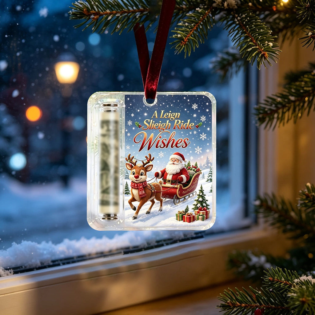 Clearance! Christmas Cash Gift Ornament, Christmas Money Holder for Cash, Christmas Decorations Gift (Merry Christmas)