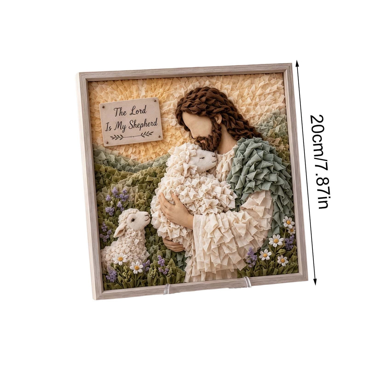 Clearance 3D Christmas Wreath Fabric Poke Art Kit, Jesus Poke Art Kits for Adults, Christmas Wreaths Ornament Making Kit for Front Door
