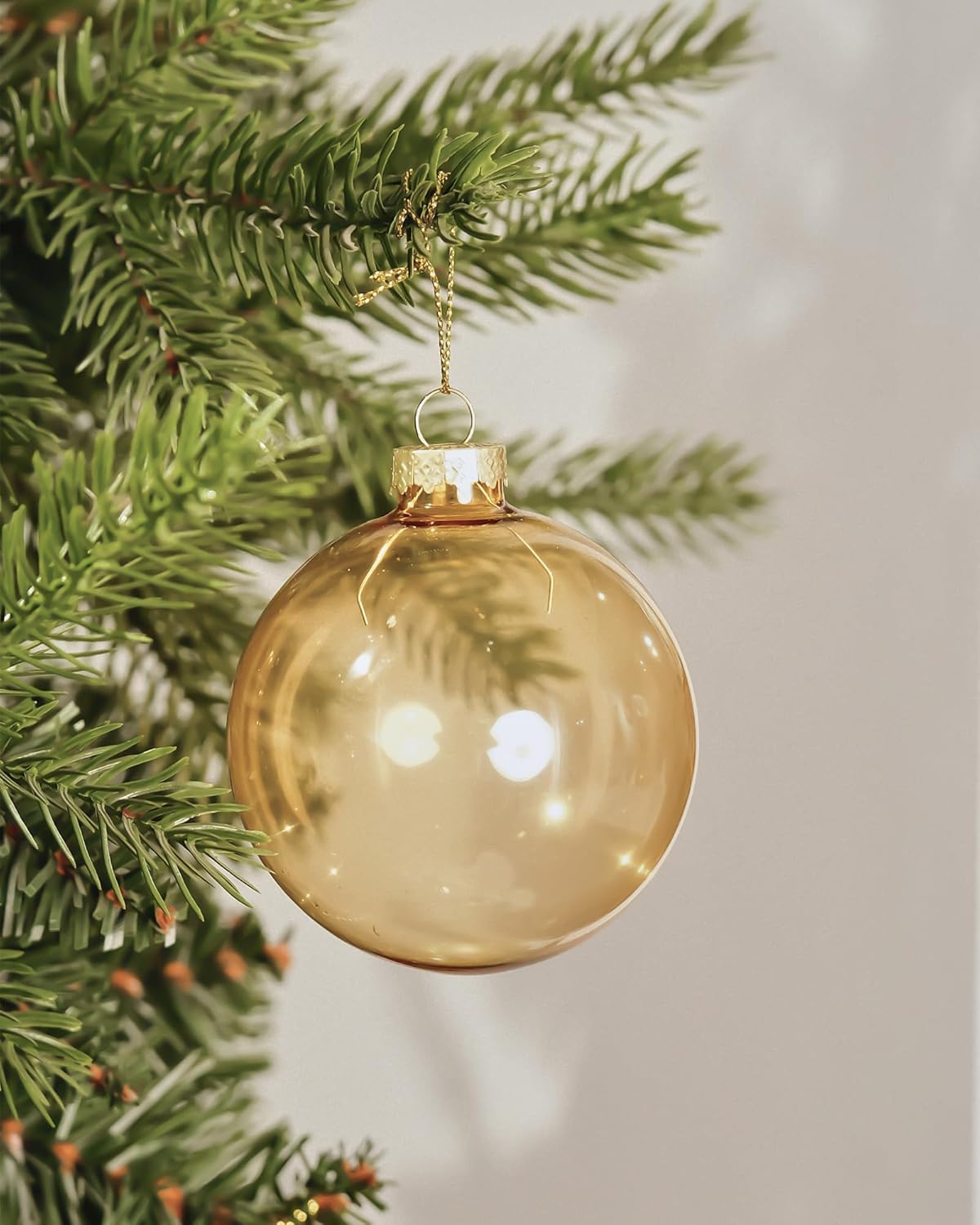 Glass Christmas Ornaments, Hanging Christmas Baubles for Xmas Tree Decoration, Wedding Party Gift