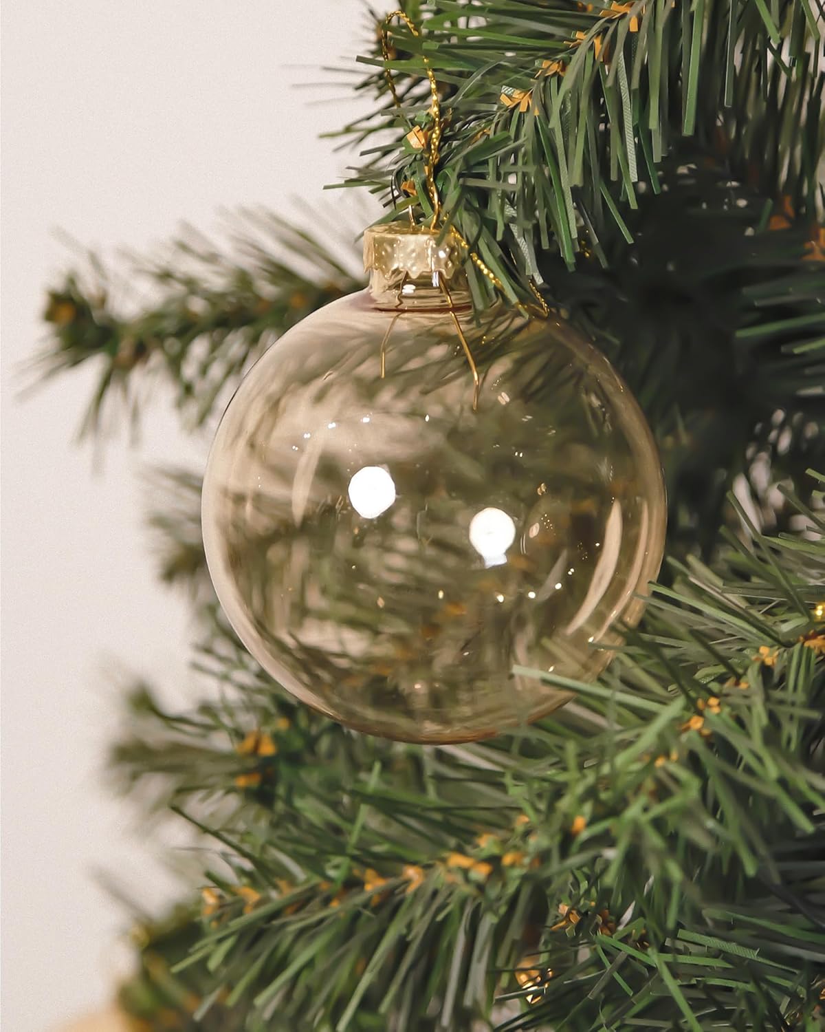 Glass Christmas Ornaments, Hanging Christmas Baubles for Xmas Tree Decoration, Wedding Party Gift