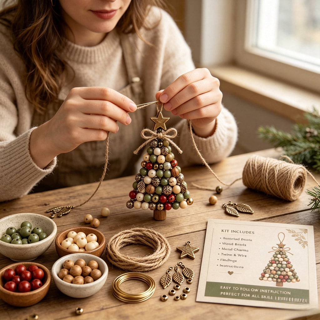 DIY Beaded Christmas Tree Craft Kit Christmas Decorations, 3D Candy Beaded Christmas Tree Craft Kit Christmas Decor, Christmas Crafts for Adults