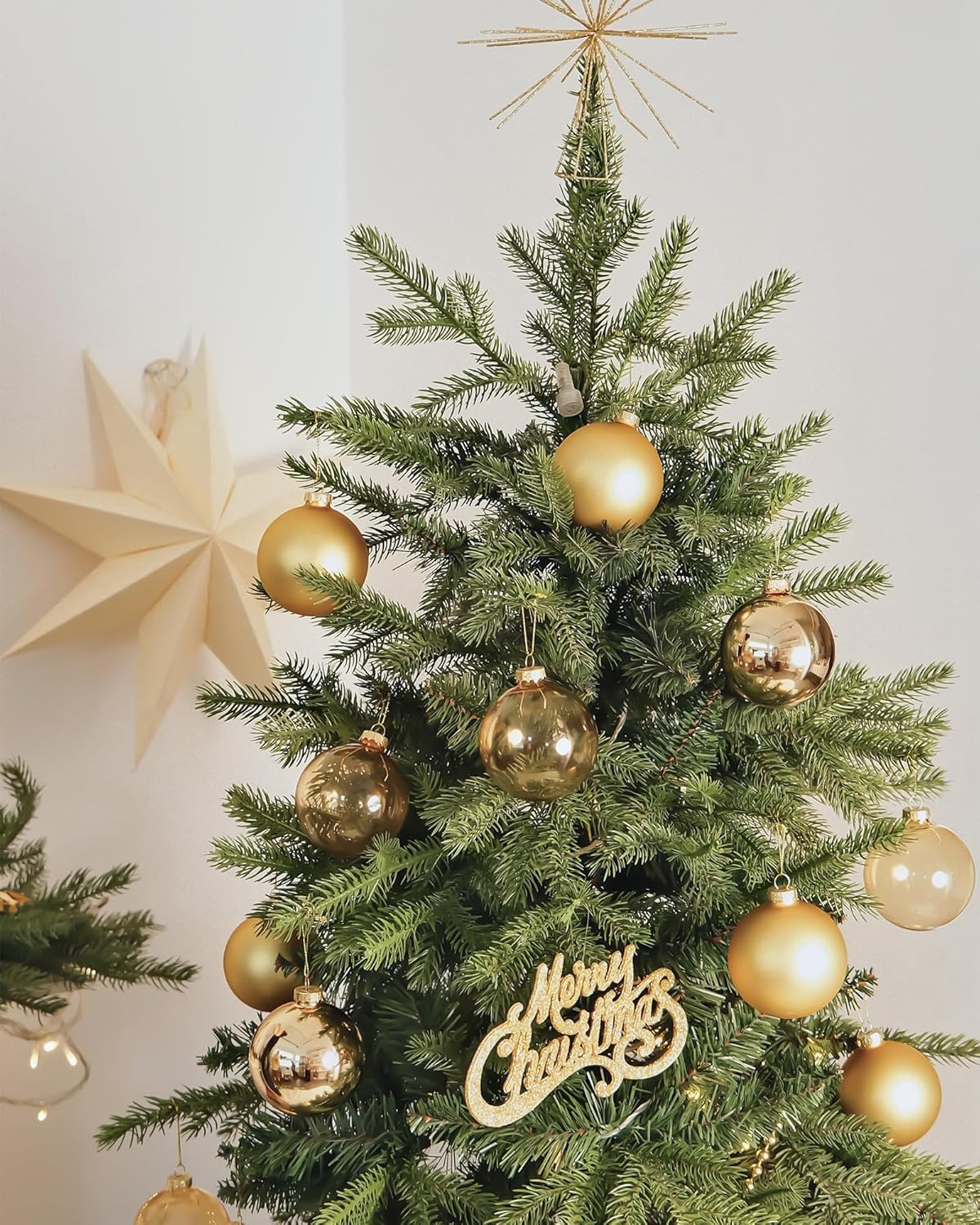 Glass Christmas Ornaments, Hanging Christmas Baubles for Xmas Tree Decoration, Wedding Party Gift