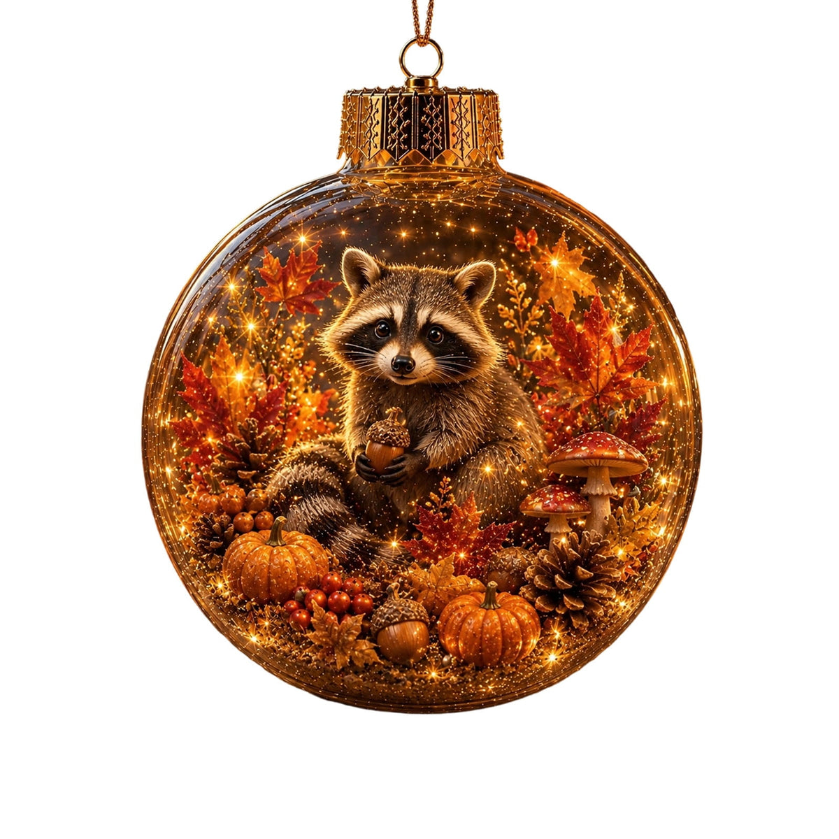 Mivyn Glowing Christmas Story Ornament, 4"Light-Up Mini Holiday Scene with Warm LED Light, Festive Keepsake Gift for Home Christmas Party Decoration,1PCS,