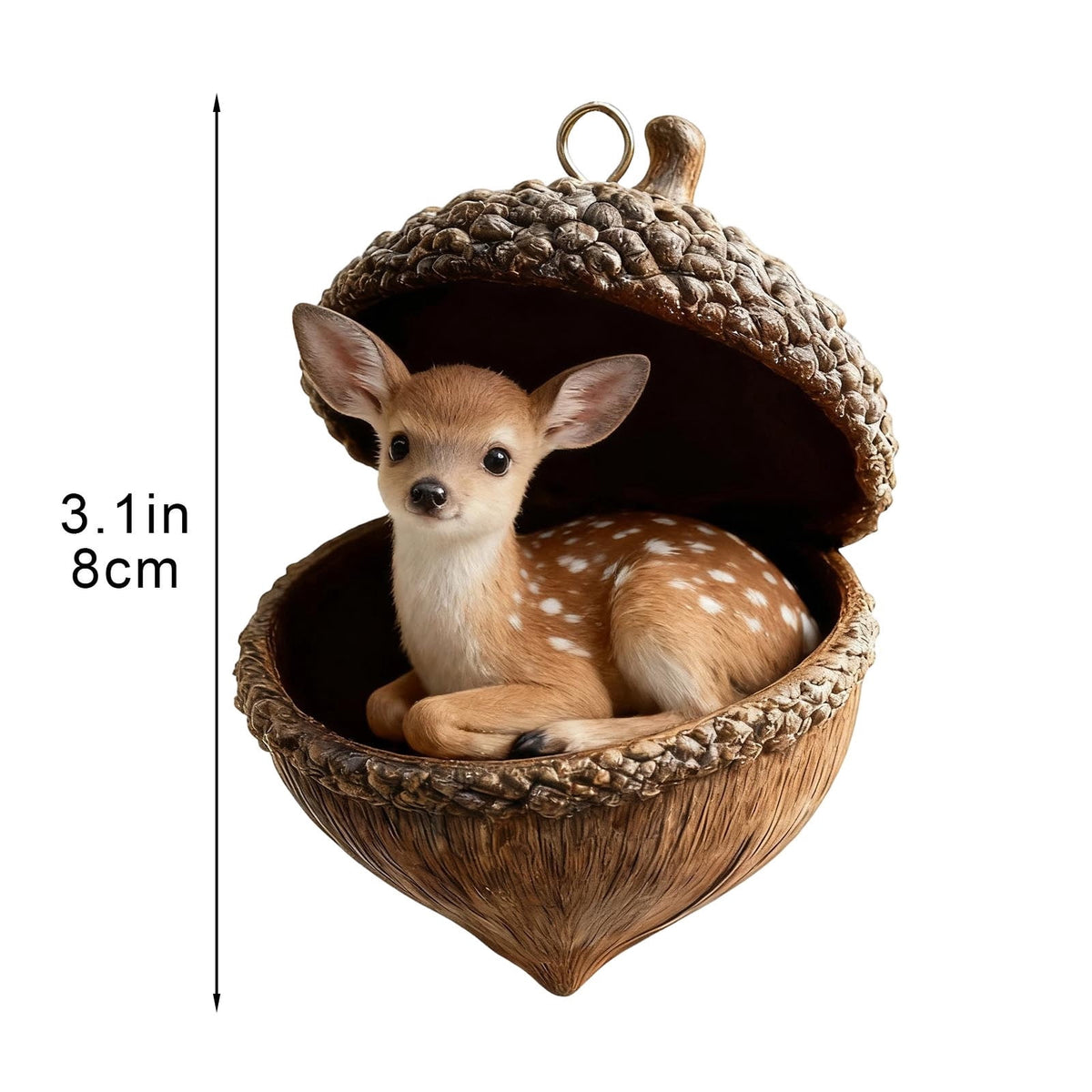 DAMAI Forest Animal Acorn Ornaments-2026 New Cozy Forest Christmas Ornaments, Cozy Forest Christmas Ornaments, Pine Cone Decoration Woodland Christmas Ornaments for Party Home Decor