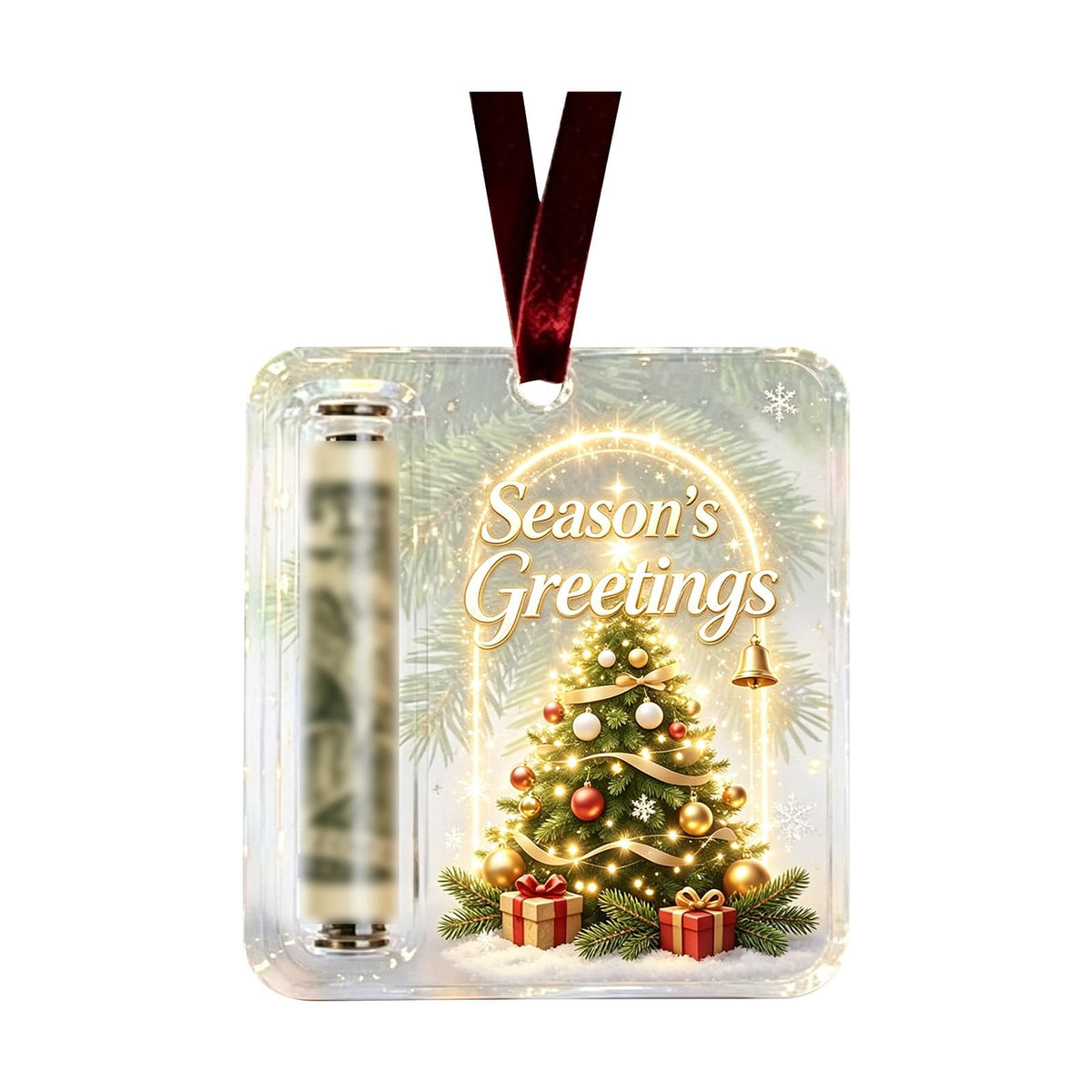 Clearance! Christmas Cash Gift Ornament, Christmas Money Holder for Cash, Christmas Decorations Gift (Merry Christmas)