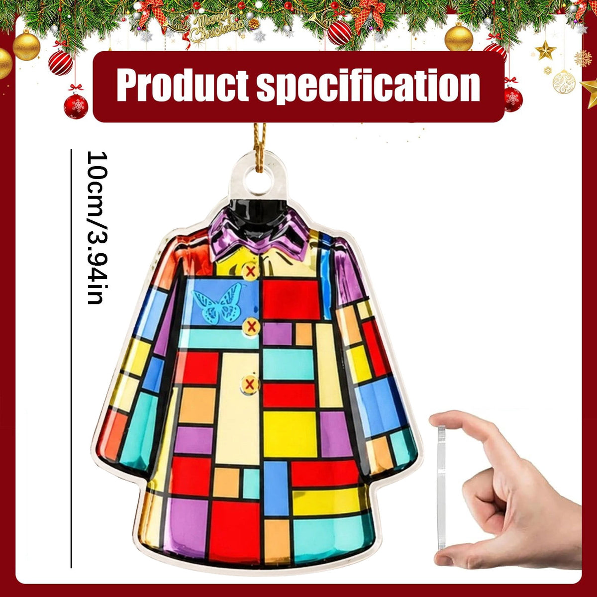 Dolly Memorial Acrylic Christmas Ornament Themed Christmas Ornament for Tree Car Office Home Dolly Themed Xmas Hanging Decor Country Music Holiday Decoration Gift