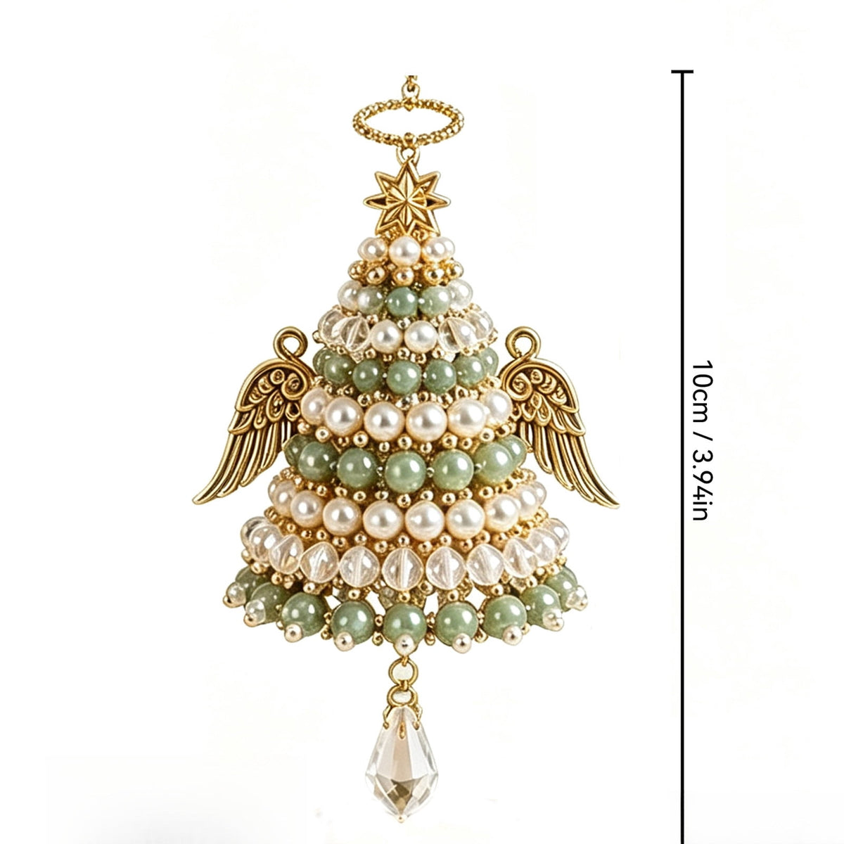DIY Beaded Christmas Tree Kit, Christmas Decorations Handmade Beads Craft Set, Sparkling Crystal Xmas Ornaments for Tabletop Christmas Decor, Holiday Gifts for Adults by MPOISVA