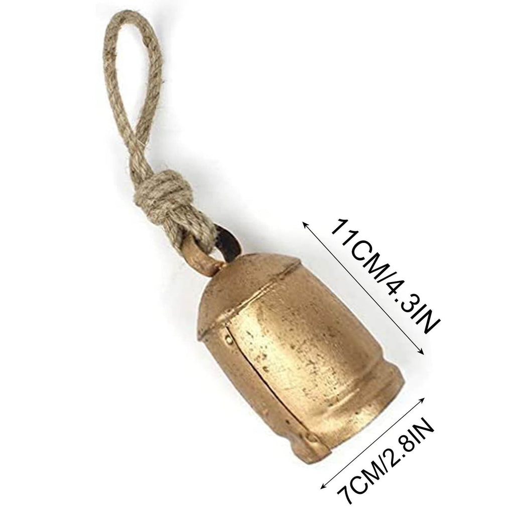 Clearance Christmas Decoration Christmas Decor Xmas Gifts Set Of 3 Christmas Bell Brass Cow Shabby Style Metal Hanging Giant Cow Bells Decor