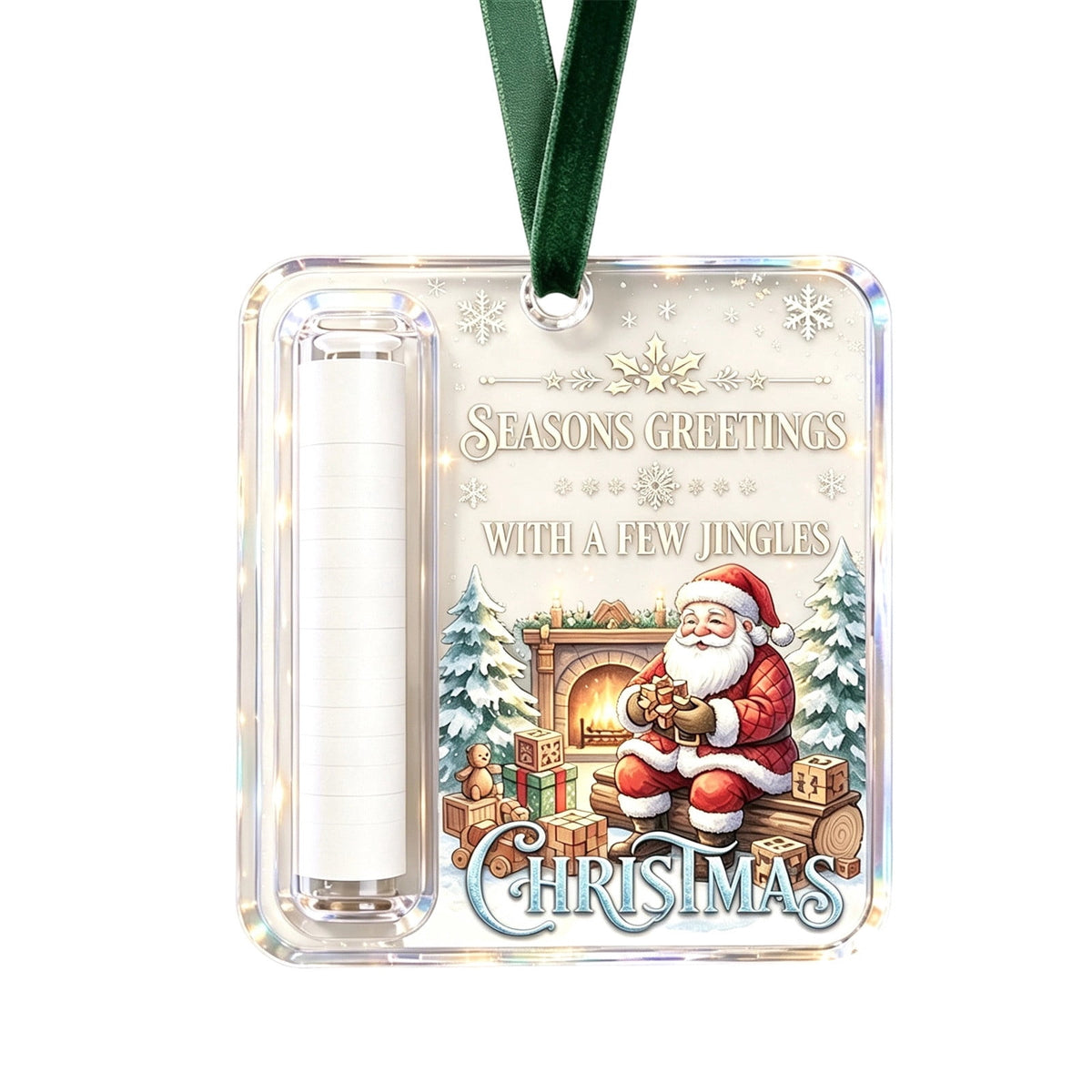 Christmas Cash Gift Stocking Shaped Ornament, Crystal-Clear Cash Holder Ornament with Xmas Stocking Design, Hanging Money Keepsake for Christmas Tree Wreath Garland, Surprise for Family Friends (F)