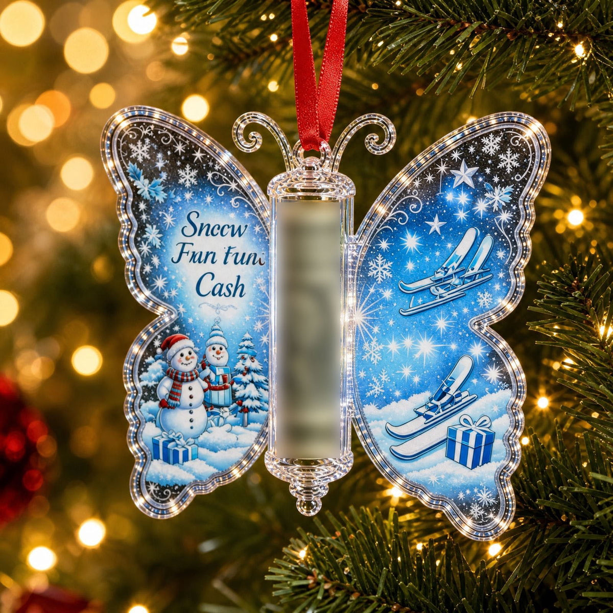 Clearance! Christmas Cash Gift Ornament, Christmas Money Holder for Cash, Christmas Decorations Gift (Merry Christmas)