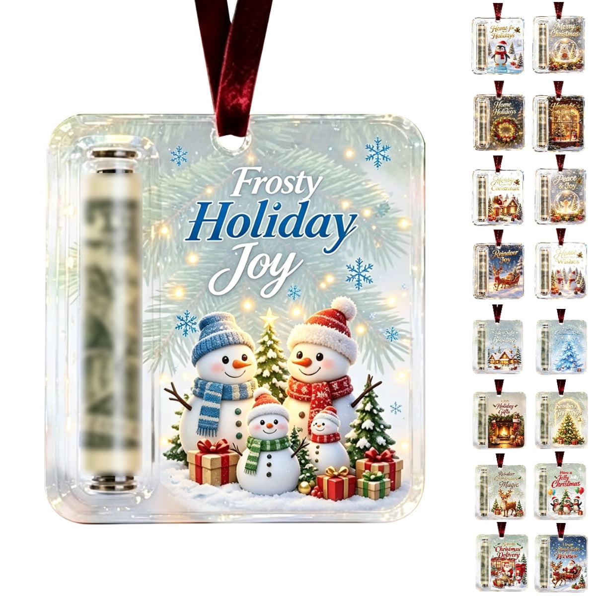 Clearance! Christmas Cash Gift Ornament, Christmas Money Holder for Cash, Christmas Decorations Gift (Merry Christmas)