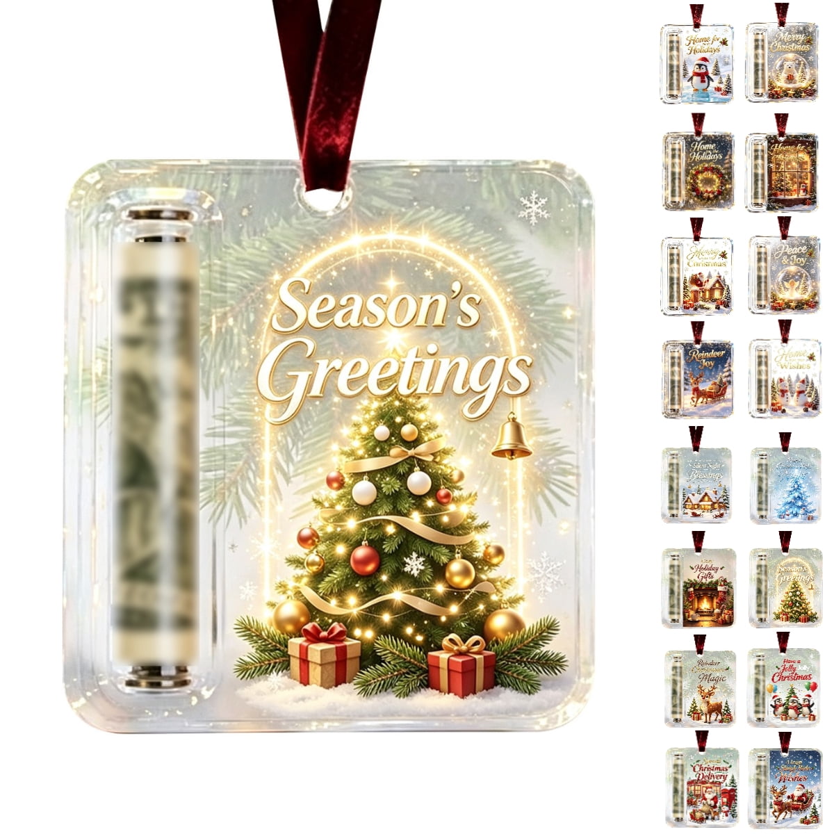 Clearance! Christmas Cash Gift Ornament, Christmas Money Holder for Cash, Christmas Decorations Gift (Merry Christmas)