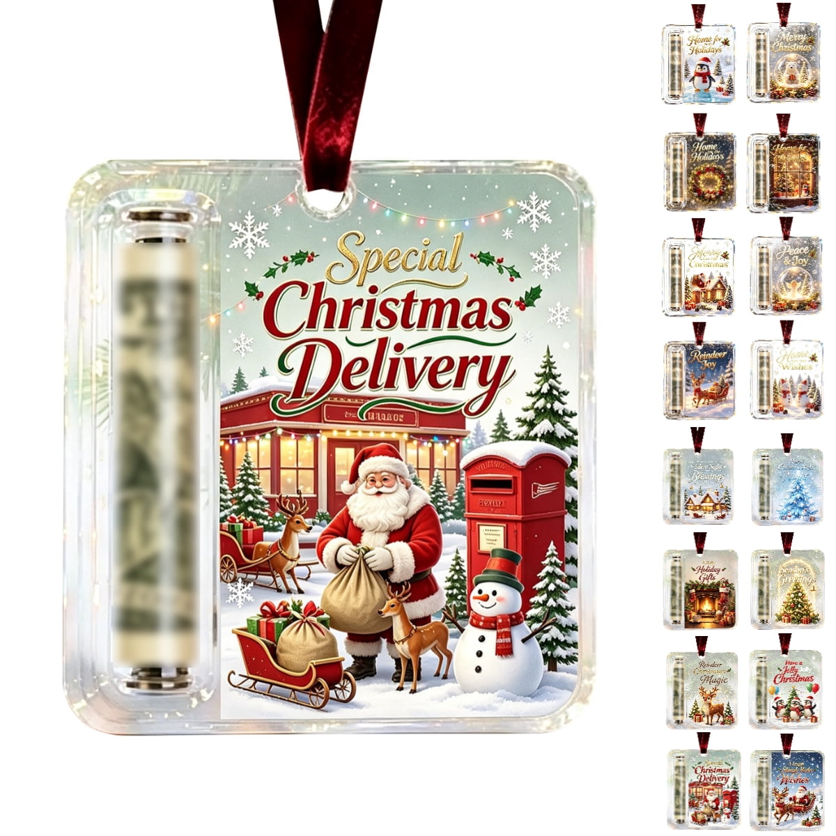 Clearance! Christmas Cash Gift Ornament, Christmas Money Holder for Cash, Christmas Decorations Gift (Merry Christmas)