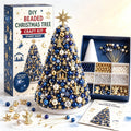DIY Beaded Christmas Tree Kit, Christmas Decorations Handmade Beads Craft Set, Sparkling Crystal Xmas Ornaments for Tabletop Christmas Decor, Holiday Gifts for Adults by MPOISVA