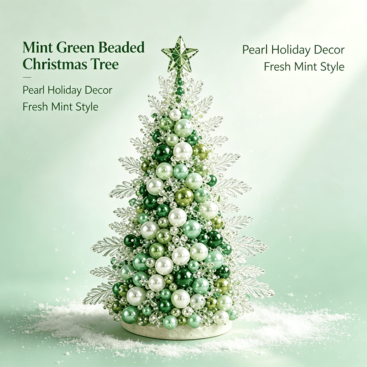 DIY Beaded Christmas Tree Kit, Christmas Decorations Handmade Beads Craft Set, Sparkling Crystal Xmas Ornaments for Tabletop Christmas Decor, Holiday Gifts for Adults by MPOISVA