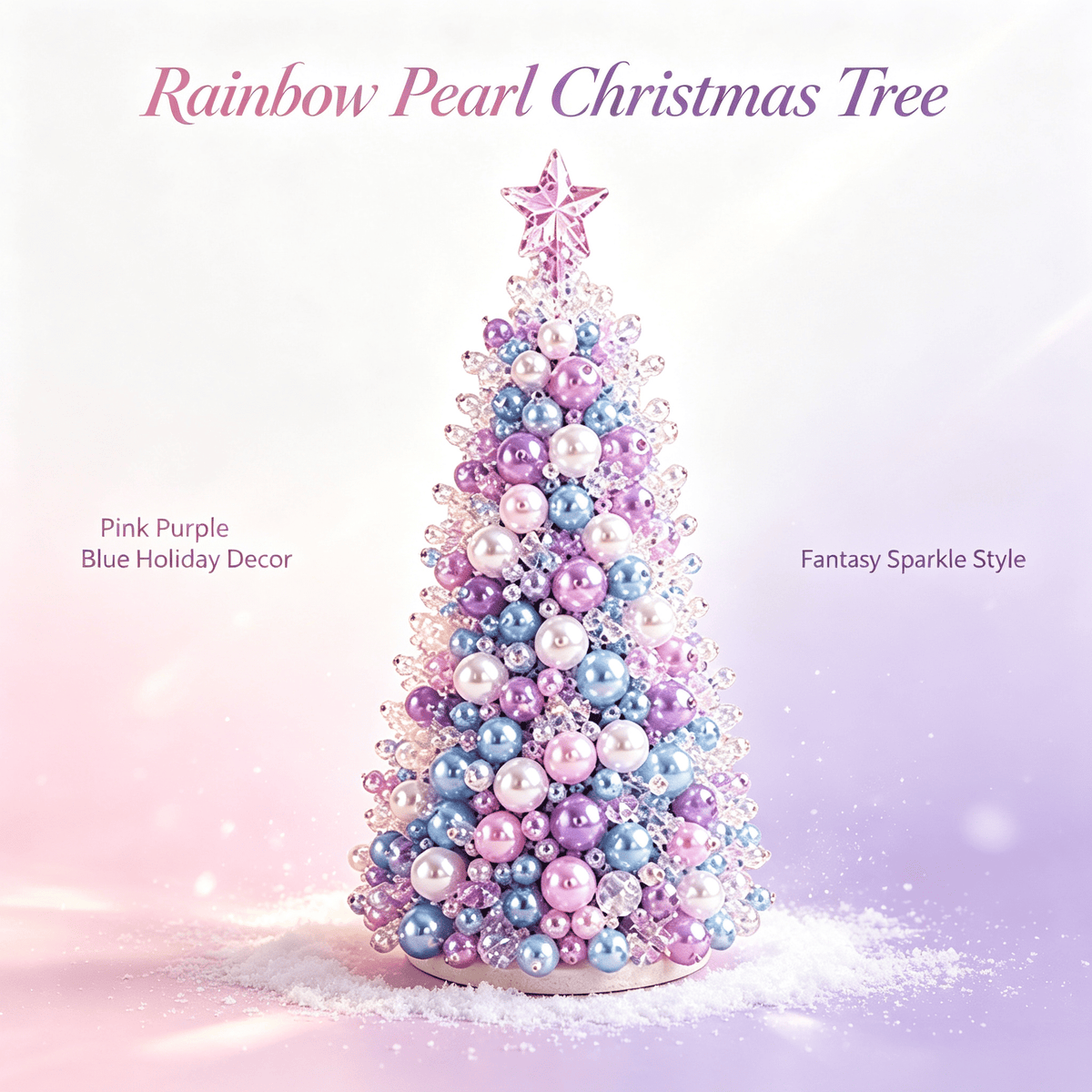 DIY Beaded Christmas Tree Kit, Christmas Decorations Handmade Beads Craft Set, Sparkling Crystal Xmas Ornaments for Tabletop Christmas Decor, Holiday Gifts for Adults by MPOISVA