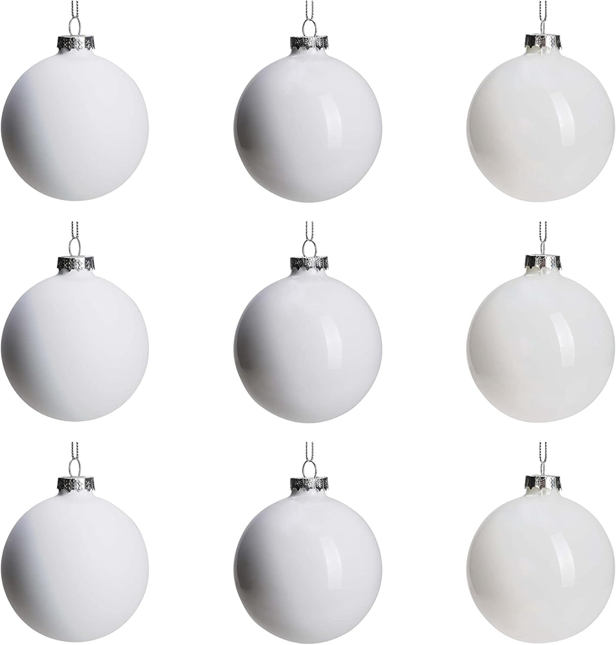Glass Christmas Ornaments, Hanging Christmas Baubles for Xmas Tree Decoration, Wedding Party Gift