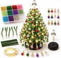 2026 New DIY Beaded Christmas Tree Kit, 3D Crystal Bead and Pearl Craft Set for Adults with Metal Frame, Sparkling Tabletop Christmas Decor, Holiday Gift