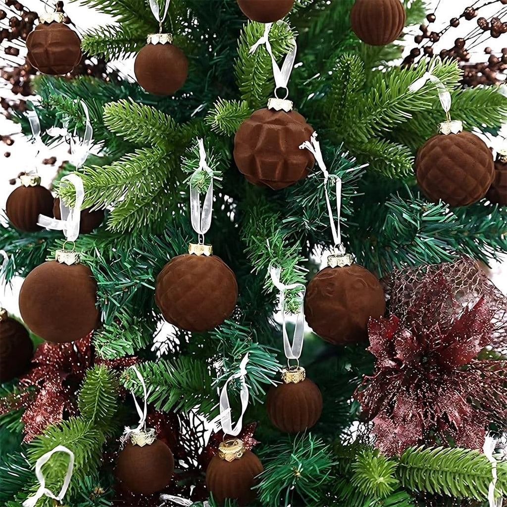 Glowing Christmas Scene Ornament Clearance, 3.15 Inch Light Up Mini Holiday Bauble with Warm LED, Xmas Tree Hanging Decor for Window Mantel Shelf