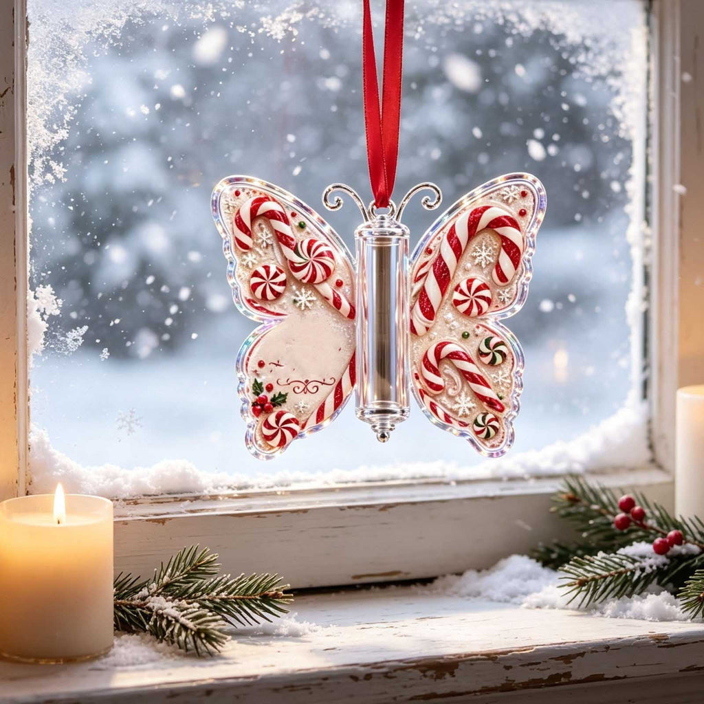 Christmas Cash Gift Stocking Shaped Ornament, Crystal-Clear Cash Holder Ornament with Xmas Stocking Design, Hanging Money Keepsake for Christmas Tree Wreath Garland, Surprise for Family Friends (F)