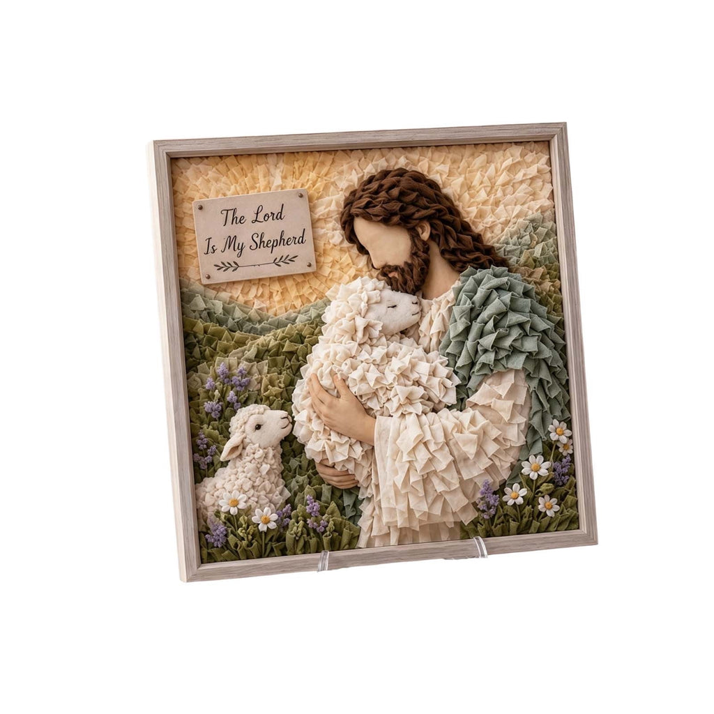 Clearance 3D Christmas Wreath Fabric Poke Art Kit, Jesus Poke Art Kits for Adults, Christmas Wreaths Ornament Making Kit for Front Door