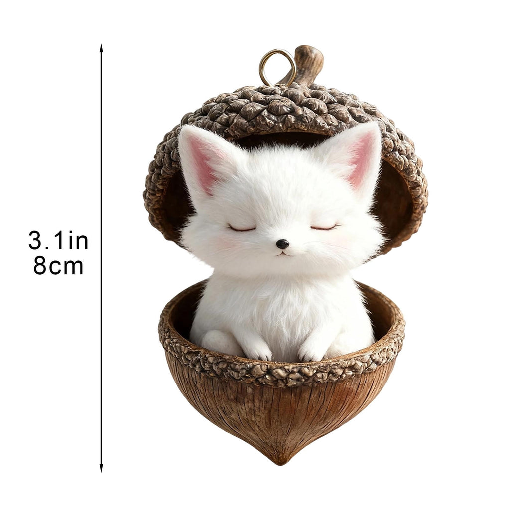 DAMAI Forest Animal Acorn Ornaments-2026 New Cozy Forest Christmas Ornaments, Cozy Forest Christmas Ornaments, Pine Cone Decoration Woodland Christmas Ornaments for Party Home Decor