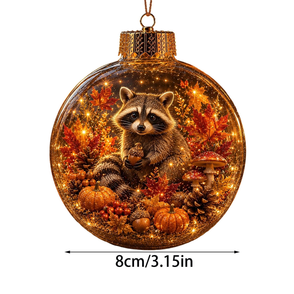 Mivyn Glowing Christmas Story Ornament, 4"Light-Up Mini Holiday Scene with Warm LED Light, Festive Keepsake Gift for Home Christmas Party Decoration,1PCS,