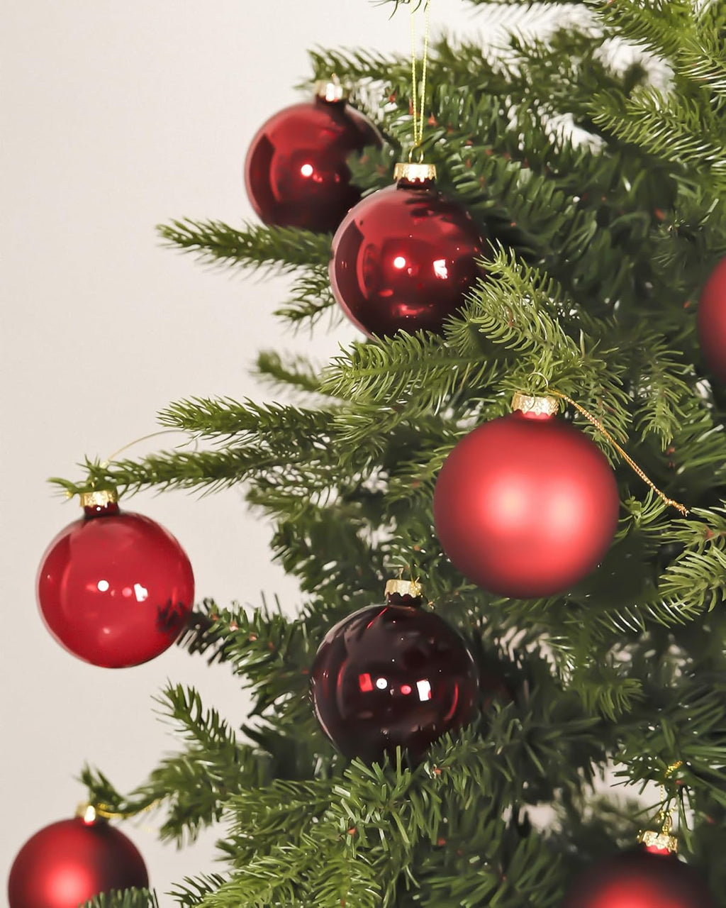 Glass Christmas Ornaments, Hanging Christmas Baubles for Xmas Tree Decoration, Wedding Party Gift