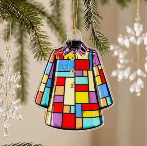 Dolly Memorial Acrylic Christmas Ornament Themed Christmas Ornament for Tree Car Office Home Dolly Themed Xmas Hanging Decor Country Music Holiday Decoration Gift