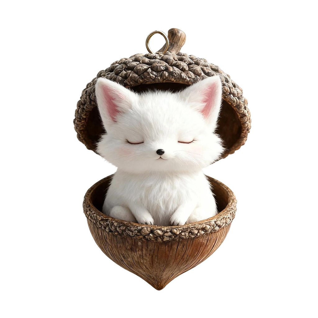 DAMAI Forest Animal Acorn Ornaments-2026 New Cozy Forest Christmas Ornaments, Cozy Forest Christmas Ornaments, Pine Cone Decoration Woodland Christmas Ornaments for Party Home Decor