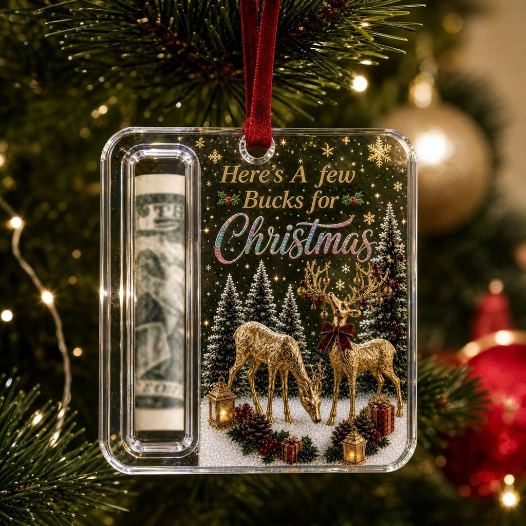 Clearance! Christmas Cash Gift Ornament, Christmas Money Holder for Cash, Christmas Decorations Gift (Merry Christmas)