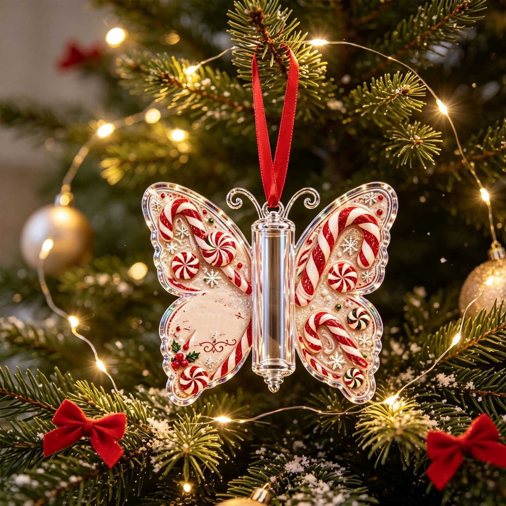 Christmas Cash Gift Stocking Shaped Ornament, Crystal-Clear Cash Holder Ornament with Xmas Stocking Design, Hanging Money Keepsake for Christmas Tree Wreath Garland, Surprise for Family Friends (F)