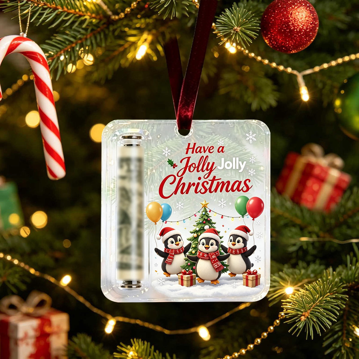 Clearance! Christmas Cash Gift Ornament, Christmas Money Holder for Cash, Christmas Decorations Gift (Merry Christmas)